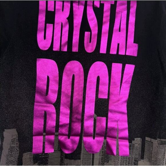 Crystal Rock Jacket XS Y2K Hip Hop Rhinestone Hoodie Christian Audigier A117 - Picture 7 of 8